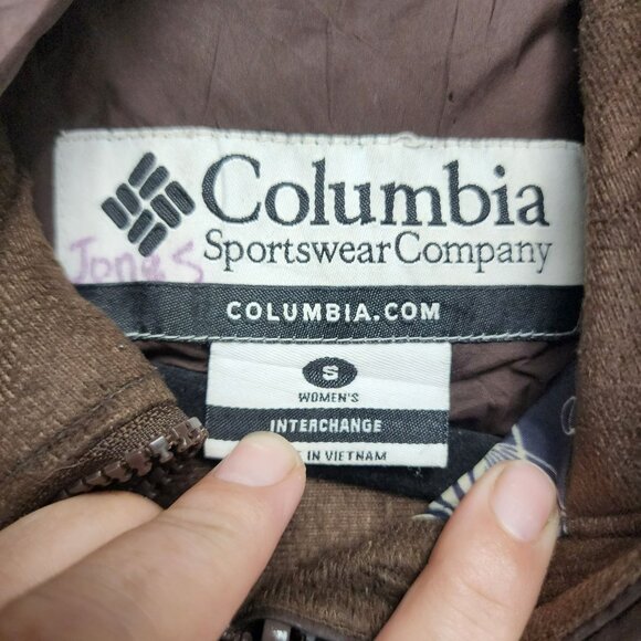 Columbia Jacket Womens Small Brown Polyester Nylon Full Zip Insulated LIner - Picture 2 of 9